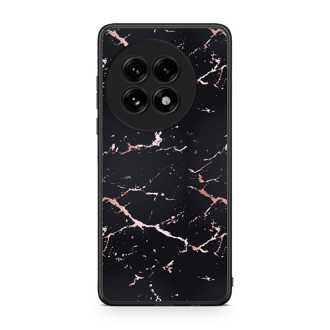 4 - OnePlus 13 Black Rosegold Marble case, cover, bumper
