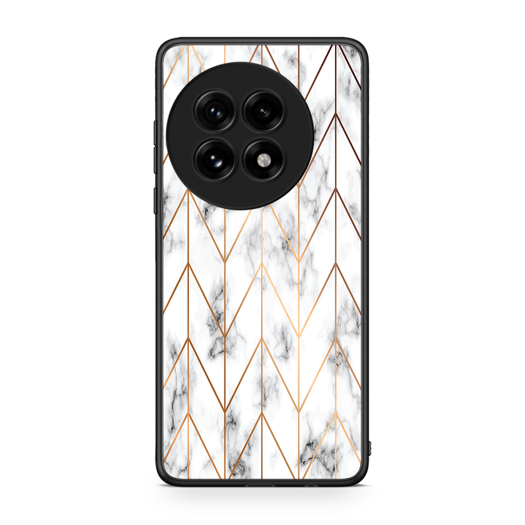 44 - OnePlus 13 Gold Geometric Marble case, cover, bumper
