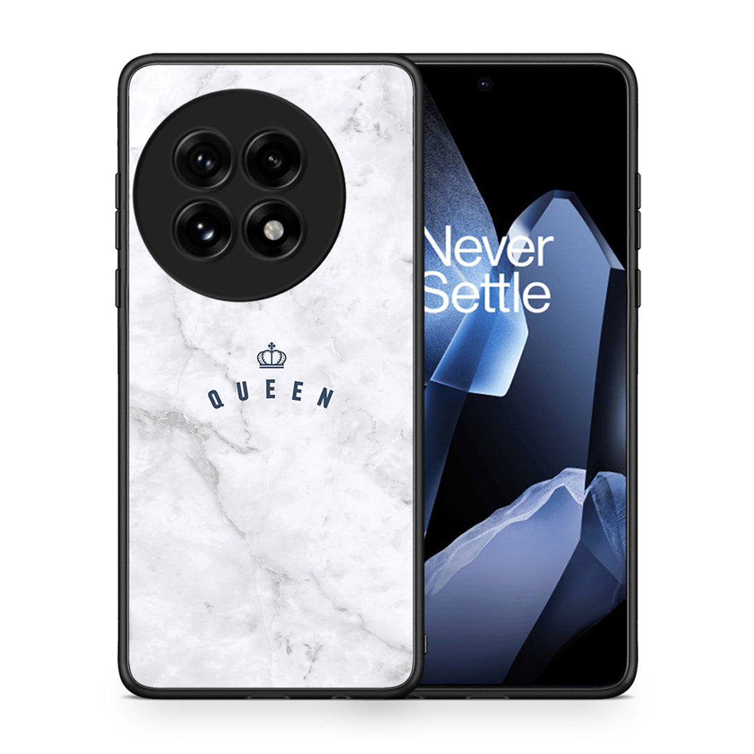 Θήκη OnePlus 13 Queen Marble από τη Smartfits με σχέδιο στο πίσω μέρος και μαύρο περίβλημα | OnePlus 13 Queen Marble case with colorful back and black bezels