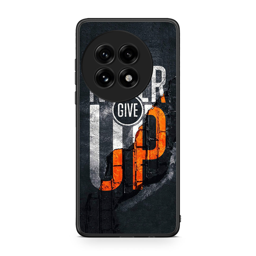 OnePlus 13 Never Give Up Θήκη Αγίου Βαλεντίνου από τη Smartfits με σχέδιο στο πίσω μέρος και μαύρο περίβλημα | Smartphone case with colorful back and black bezels by Smartfits