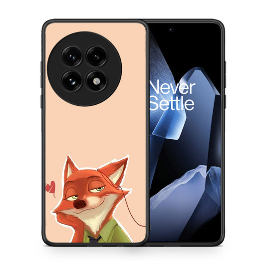 Θήκη OnePlus 13 Nick Wilde And Judy Hopps Love 1 από τη Smartfits με σχέδιο στο πίσω μέρος και μαύρο περίβλημα | OnePlus 13 Nick Wilde And Judy Hopps Love 1 case with colorful back and black bezels