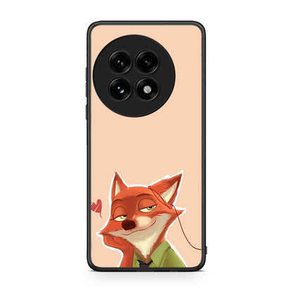 OnePlus 13 Nick Wilde And Judy Hopps Love 1 θήκη από τη Smartfits με σχέδιο στο πίσω μέρος και μαύρο περίβλημα | Smartphone case with colorful back and black bezels by Smartfits