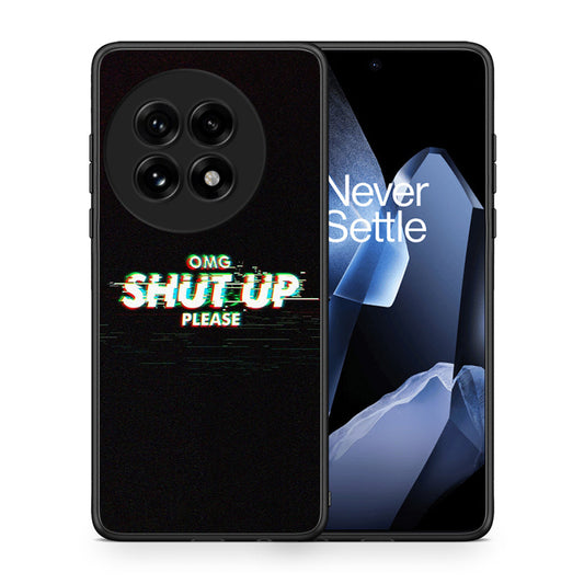 Θήκη OnePlus 13 OMG ShutUp από τη Smartfits με σχέδιο στο πίσω μέρος και μαύρο περίβλημα | OnePlus 13 OMG ShutUp case with colorful back and black bezels