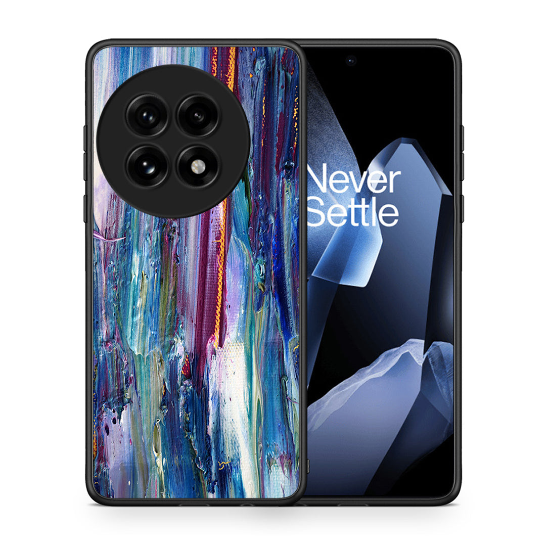 Θήκη OnePlus 13 Winter Paint από τη Smartfits με σχέδιο στο πίσω μέρος και μαύρο περίβλημα | OnePlus 13 Winter Paint case with colorful back and black bezels