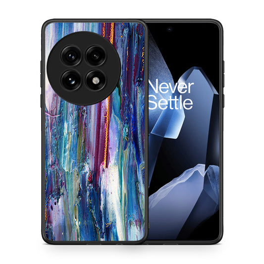 Θήκη OnePlus 13 Winter Paint από τη Smartfits με σχέδιο στο πίσω μέρος και μαύρο περίβλημα | OnePlus 13 Winter Paint case with colorful back and black bezels