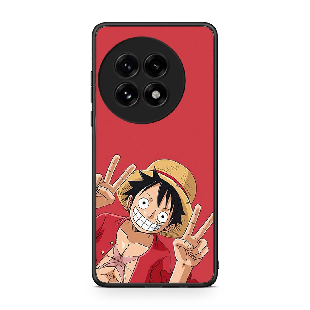 OnePlus 13 Pirate Luffy Θήκη από τη Smartfits με σχέδιο στο πίσω μέρος και μαύρο περίβλημα | Smartphone case with colorful back and black bezels by Smartfits