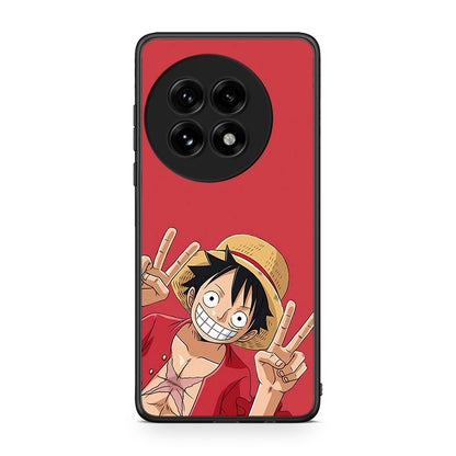 OnePlus 13 Pirate Luffy Θήκη από τη Smartfits με σχέδιο στο πίσω μέρος και μαύρο περίβλημα | Smartphone case with colorful back and black bezels by Smartfits