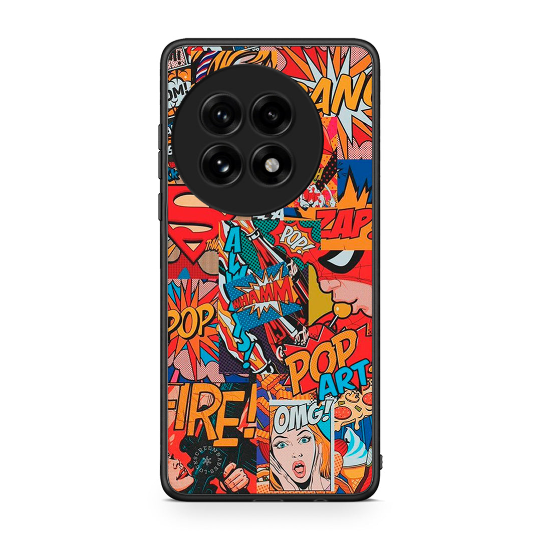 OnePlus 13 PopArt OMG θήκη από τη Smartfits με σχέδιο στο πίσω μέρος και μαύρο περίβλημα | Smartphone case with colorful back and black bezels by Smartfits