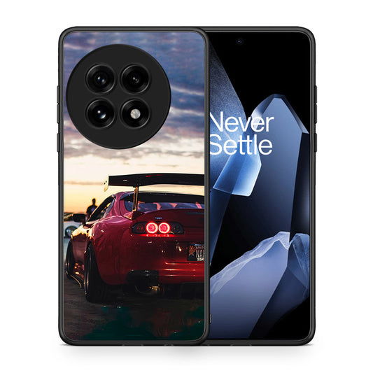 Θήκη OnePlus 13 Racing Supra από τη Smartfits με σχέδιο στο πίσω μέρος και μαύρο περίβλημα | OnePlus 13 Racing Supra case with colorful back and black bezels
