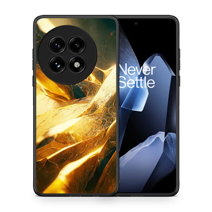 Θήκη OnePlus 13 Real Gold από τη Smartfits με σχέδιο στο πίσω μέρος και μαύρο περίβλημα | OnePlus 13 Real Gold case with colorful back and black bezels