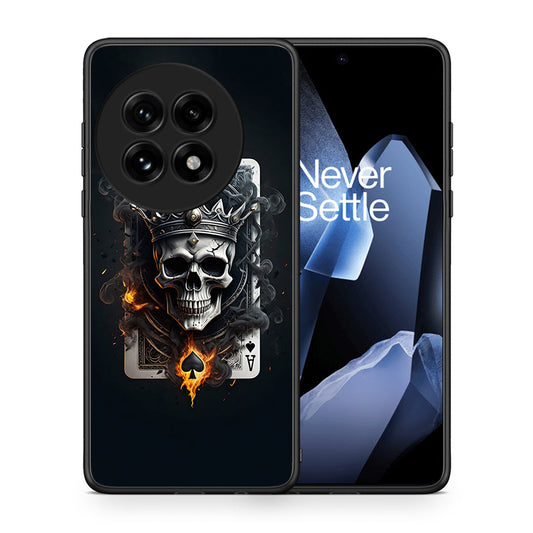 Θήκη OnePlus 13 Skull King Ace από τη Smartfits με σχέδιο στο πίσω μέρος και μαύρο περίβλημα | OnePlus 13 Skull King Ace case with colorful back and black bezels