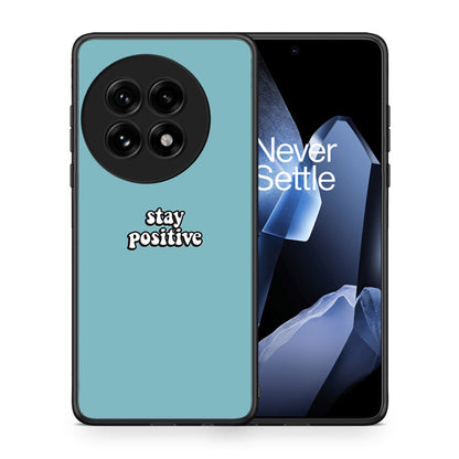 Θήκη OnePlus 13 Positive Text από τη Smartfits με σχέδιο στο πίσω μέρος και μαύρο περίβλημα | OnePlus 13 Positive Text case with colorful back and black bezels