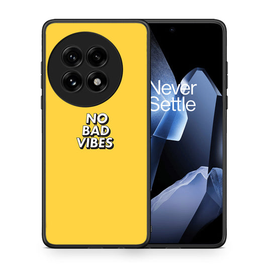 Θήκη OnePlus 13 Vibes Text από τη Smartfits με σχέδιο στο πίσω μέρος και μαύρο περίβλημα | OnePlus 13 Vibes Text case with colorful back and black bezels