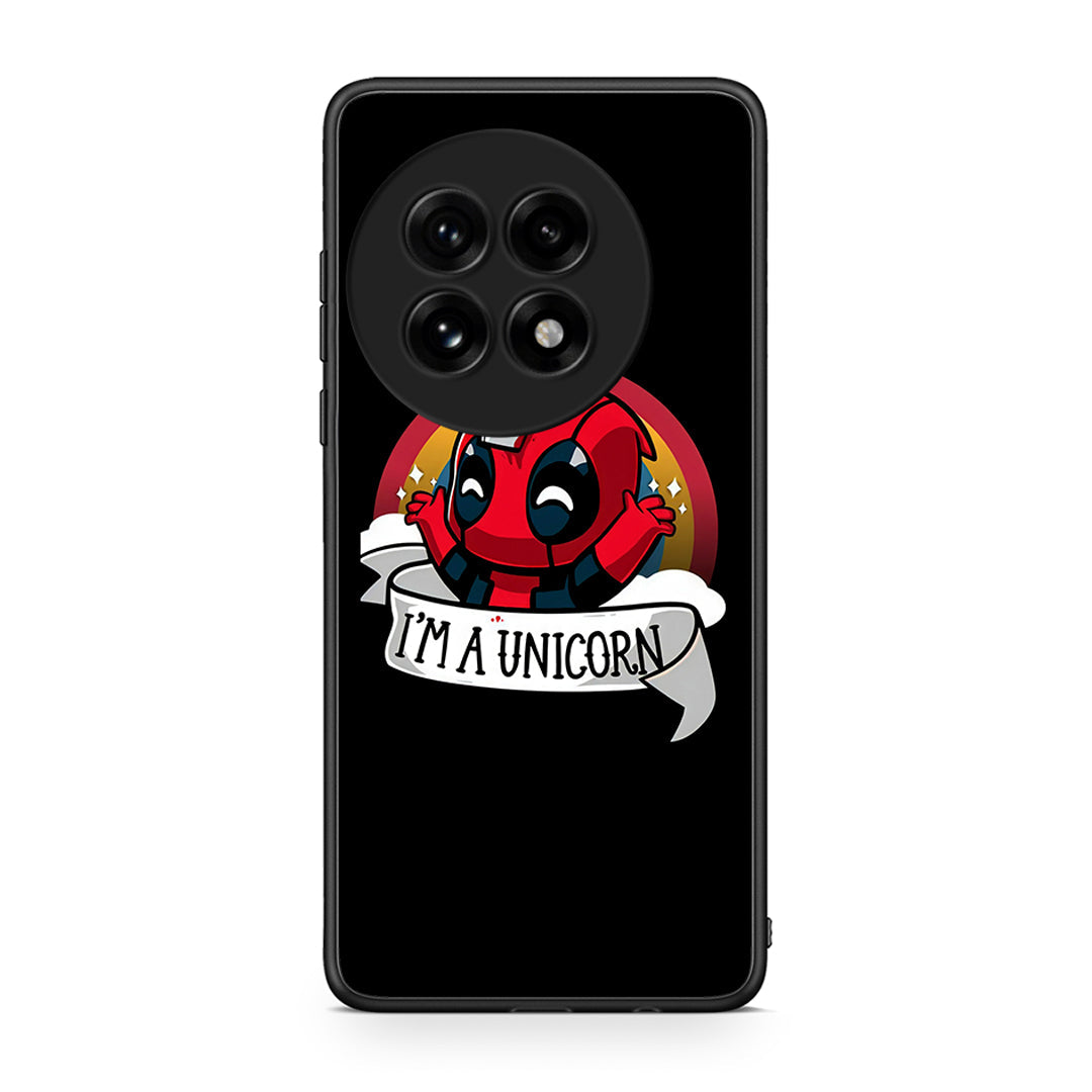 OnePlus 13 Unicorn Deadpool θήκη από τη Smartfits με σχέδιο στο πίσω μέρος και μαύρο περίβλημα | Smartphone case with colorful back and black bezels by Smartfits