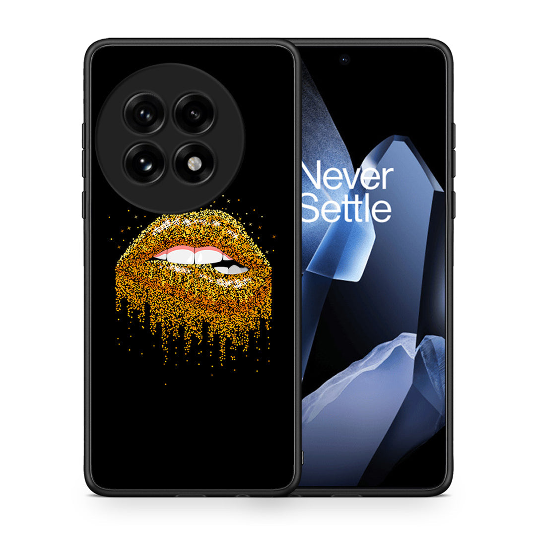 Θήκη OnePlus 13 Golden Valentine από τη Smartfits με σχέδιο στο πίσω μέρος και μαύρο περίβλημα | OnePlus 13 Golden Valentine case with colorful back and black bezels