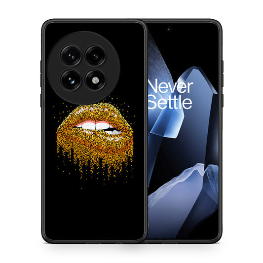 Θήκη OnePlus 13 Golden Valentine από τη Smartfits με σχέδιο στο πίσω μέρος και μαύρο περίβλημα | OnePlus 13 Golden Valentine case with colorful back and black bezels