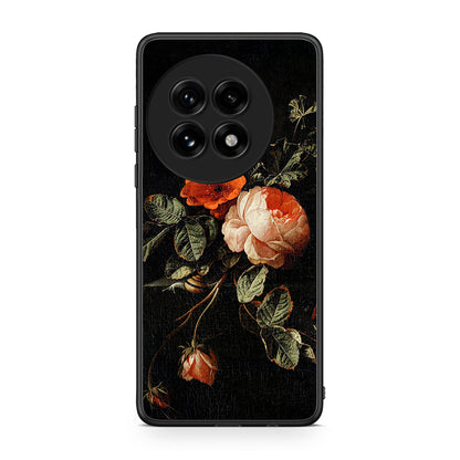 OnePlus 13 Vintage Roses θήκη από τη Smartfits με σχέδιο στο πίσω μέρος και μαύρο περίβλημα | Smartphone case with colorful back and black bezels by Smartfits