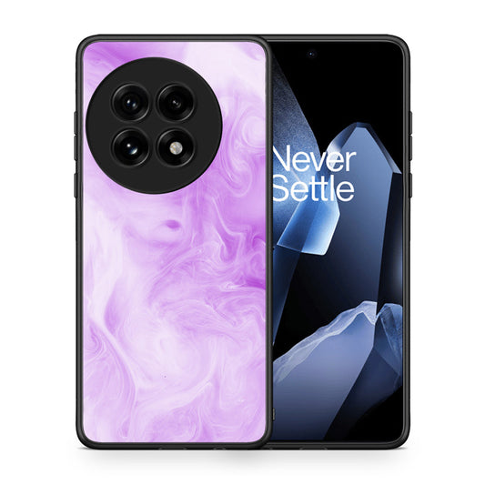 Θήκη OnePlus 13 Lavender Watercolor από τη Smartfits με σχέδιο στο πίσω μέρος και μαύρο περίβλημα | OnePlus 13 Lavender Watercolor case with colorful back and black bezels