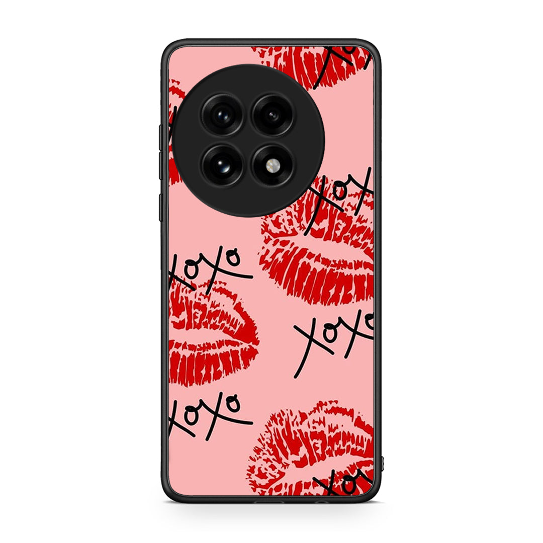 OnePlus 13 XOXO Lips θήκη από τη Smartfits με σχέδιο στο πίσω μέρος και μαύρο περίβλημα | Smartphone case with colorful back and black bezels by Smartfits