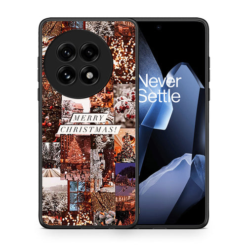 Θήκη OnePlus 13 Xmas Collage από τη Smartfits με σχέδιο στο πίσω μέρος και μαύρο περίβλημα | OnePlus 13 Xmas Collage case with colorful back and black bezels