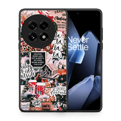 Θήκη OnePlus 13 Xmas Habbits από τη Smartfits με σχέδιο στο πίσω μέρος και μαύρο περίβλημα | OnePlus 13 Xmas Habbits case with colorful back and black bezels