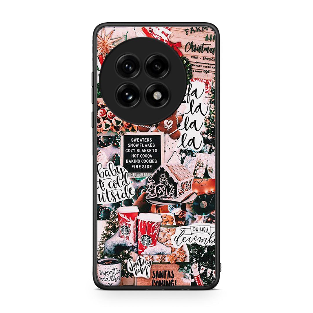 OnePlus 13 Xmas Habbits θήκη από τη Smartfits με σχέδιο στο πίσω μέρος και μαύρο περίβλημα | Smartphone case with colorful back and black bezels by Smartfits