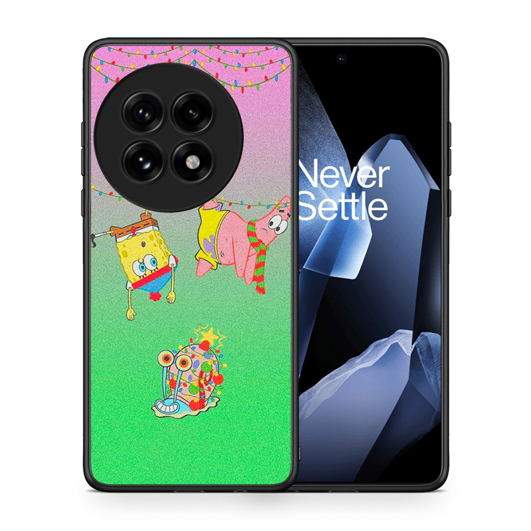 Θήκη OnePlus 13 Xmas Lights από τη Smartfits με σχέδιο στο πίσω μέρος και μαύρο περίβλημα | OnePlus 13 Xmas Lights case with colorful back and black bezels
