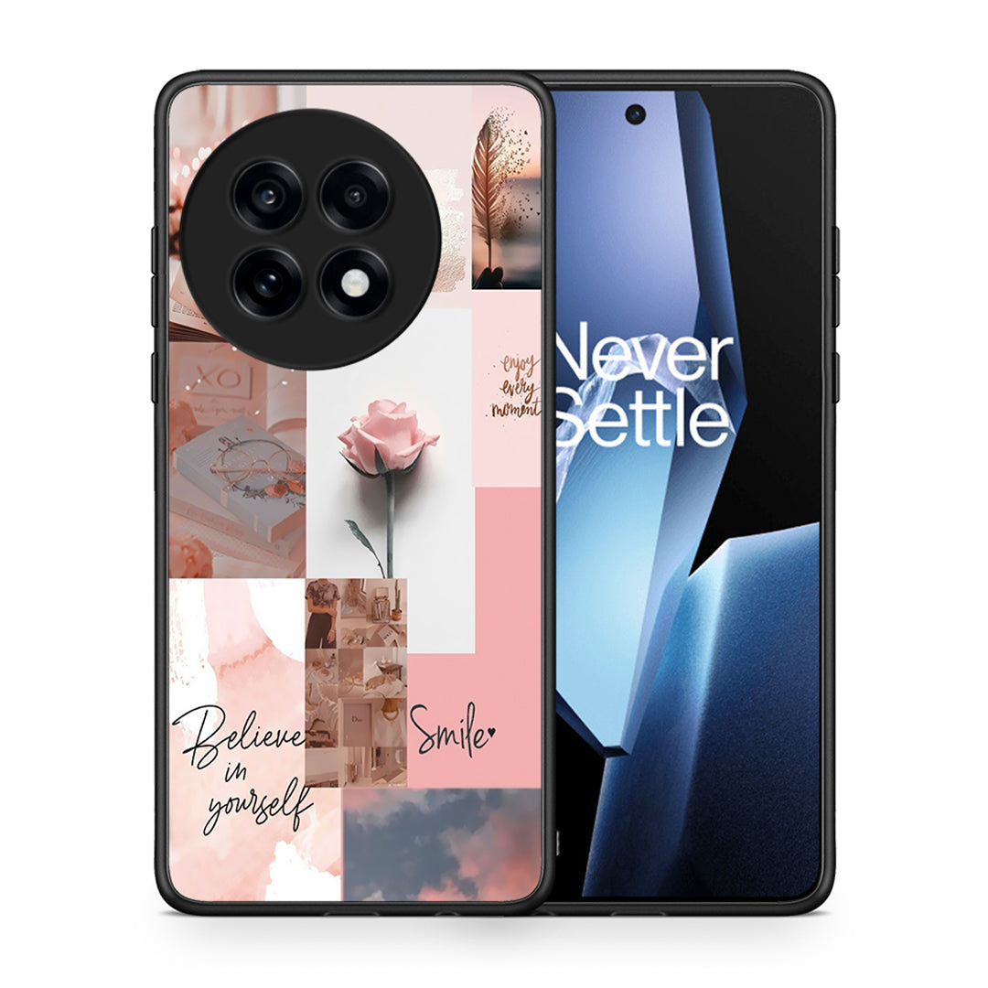 Θήκη OnePlus 13R Aesthetic Collage από τη Smartfits με σχέδιο στο πίσω μέρος και μαύρο περίβλημα | OnePlus 13R Aesthetic Collage case with colorful back and black bezels