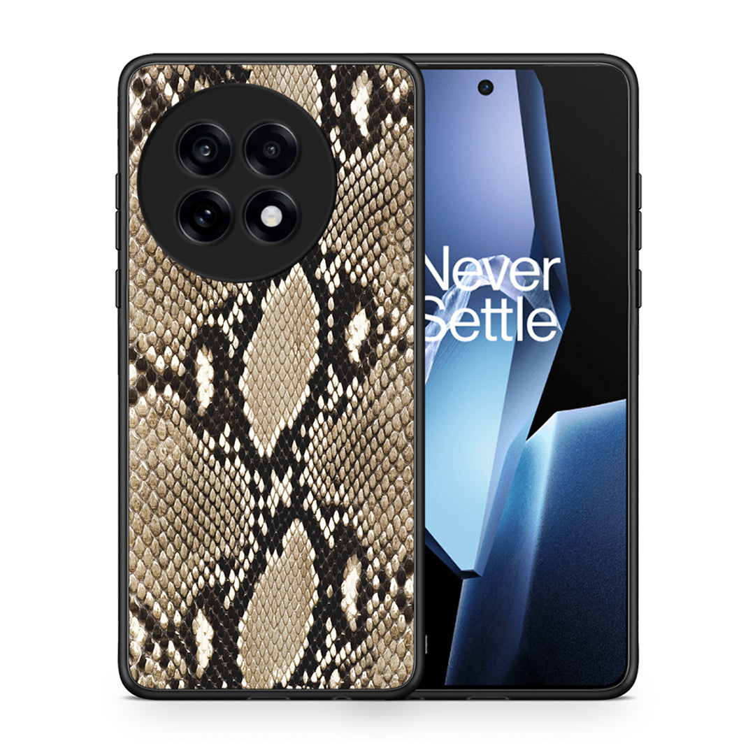 Θήκη OnePlus 13R Fashion Snake Animal από τη Smartfits με σχέδιο στο πίσω μέρος και μαύρο περίβλημα | OnePlus 13R Fashion Snake Animal case with colorful back and black bezels