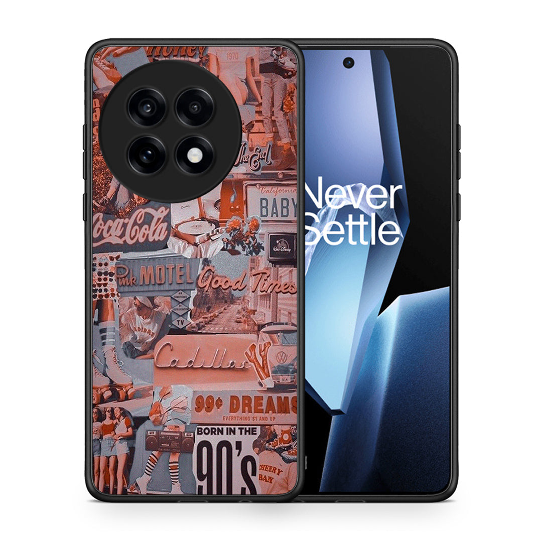 Θήκη OnePlus 13R Born In 90s από τη Smartfits με σχέδιο στο πίσω μέρος και μαύρο περίβλημα | OnePlus 13R Born In 90s case with colorful back and black bezels