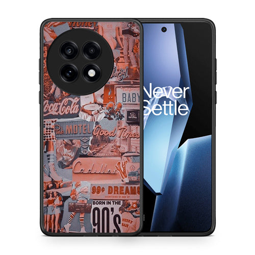 Θήκη OnePlus 13R Born In 90s από τη Smartfits με σχέδιο στο πίσω μέρος και μαύρο περίβλημα | OnePlus 13R Born In 90s case with colorful back and black bezels