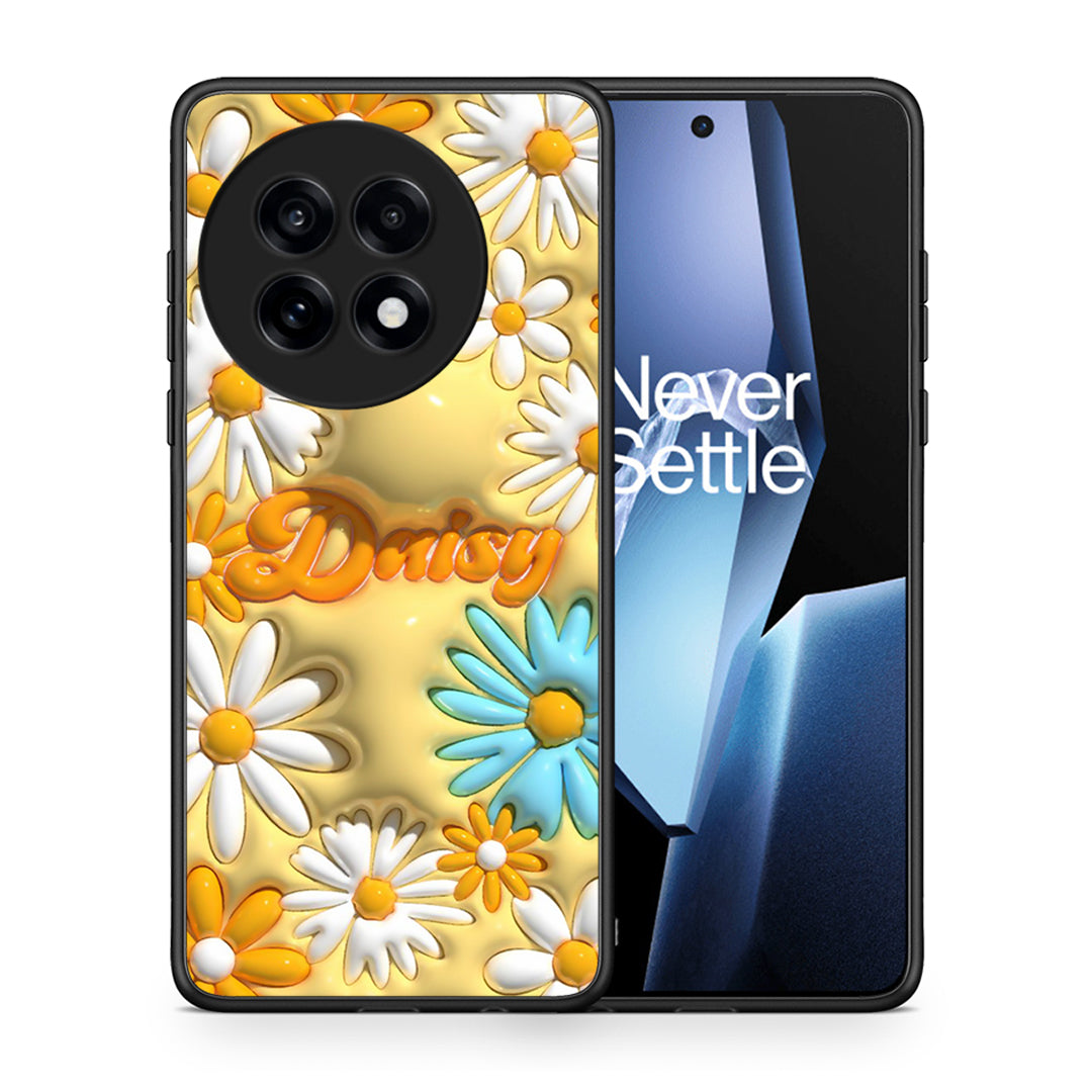 Θήκη OnePlus 13R Bubble Daisies από τη Smartfits με σχέδιο στο πίσω μέρος και μαύρο περίβλημα | OnePlus 13R Bubble Daisies case with colorful back and black bezels
