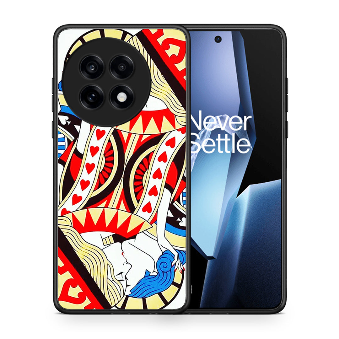 Θήκη OnePlus 13R Card Love από τη Smartfits με σχέδιο στο πίσω μέρος και μαύρο περίβλημα | OnePlus 13R Card Love case with colorful back and black bezels