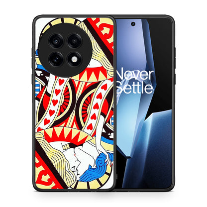 Θήκη OnePlus 13R Card Love από τη Smartfits με σχέδιο στο πίσω μέρος και μαύρο περίβλημα | OnePlus 13R Card Love case with colorful back and black bezels