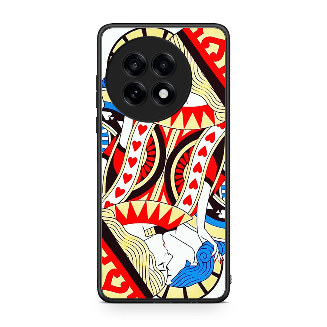 OnePlus 13R Card Love θήκη από τη Smartfits με σχέδιο στο πίσω μέρος και μαύρο περίβλημα | Smartphone case with colorful back and black bezels by Smartfits