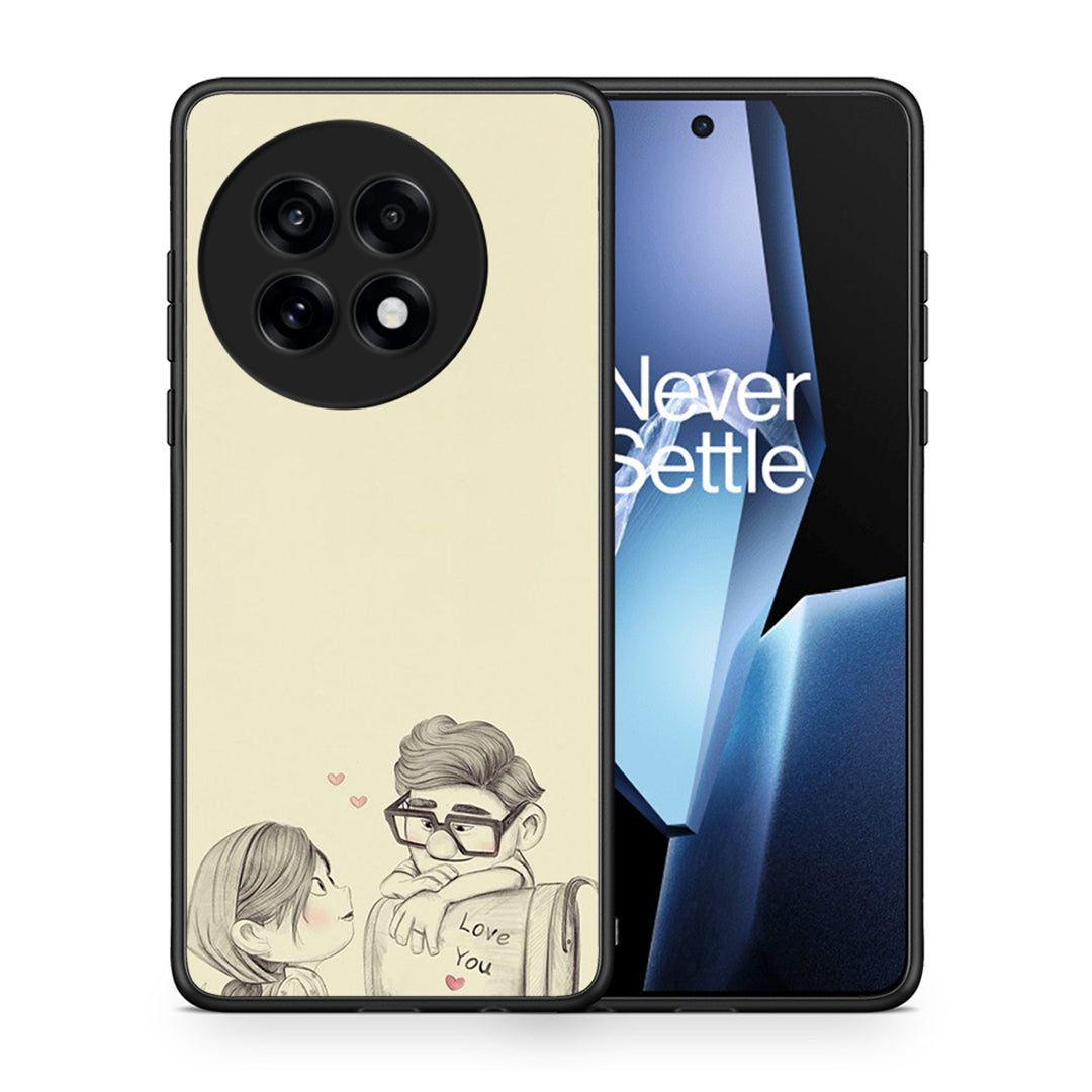 Θήκη OnePlus 13R Carl And Ellie από τη Smartfits με σχέδιο στο πίσω μέρος και μαύρο περίβλημα | OnePlus 13R Carl And Ellie case with colorful back and black bezels