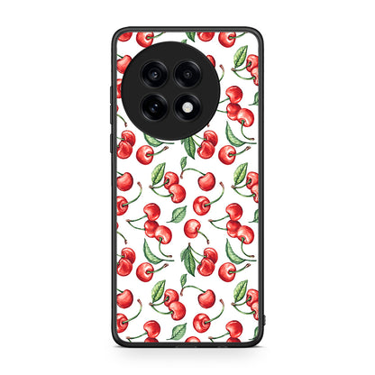 OnePlus 13R Cherry Summer θήκη από τη Smartfits με σχέδιο στο πίσω μέρος και μαύρο περίβλημα | Smartphone case with colorful back and black bezels by Smartfits