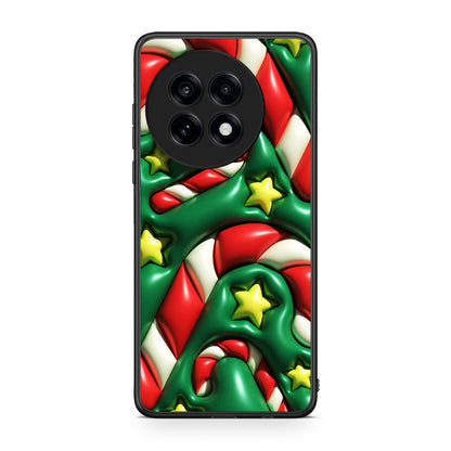 OnePlus 13R Christmas Bubbles θήκη από τη Smartfits με σχέδιο στο πίσω μέρος και μαύρο περίβλημα | Smartphone case with colorful back and black bezels by Smartfits