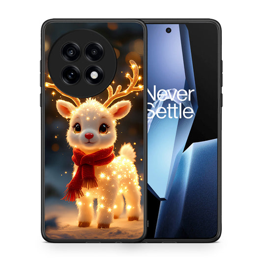 Θήκη OnePlus 13R Christmas Cutie από τη Smartfits με σχέδιο στο πίσω μέρος και μαύρο περίβλημα | OnePlus 13R Christmas Cutie case with colorful back and black bezels