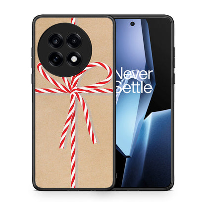Θήκη OnePlus 13R Christmas Gift από τη Smartfits με σχέδιο στο πίσω μέρος και μαύρο περίβλημα | OnePlus 13R Christmas Gift case with colorful back and black bezels