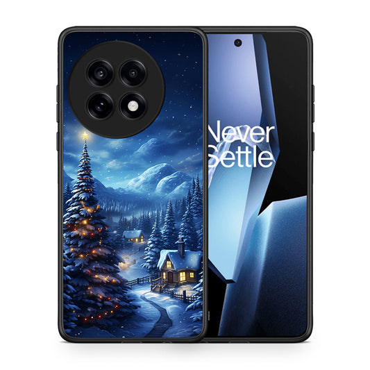 Θήκη OnePlus 13R Christmas Scenery από τη Smartfits με σχέδιο στο πίσω μέρος και μαύρο περίβλημα | OnePlus 13R Christmas Scenery case with colorful back and black bezels