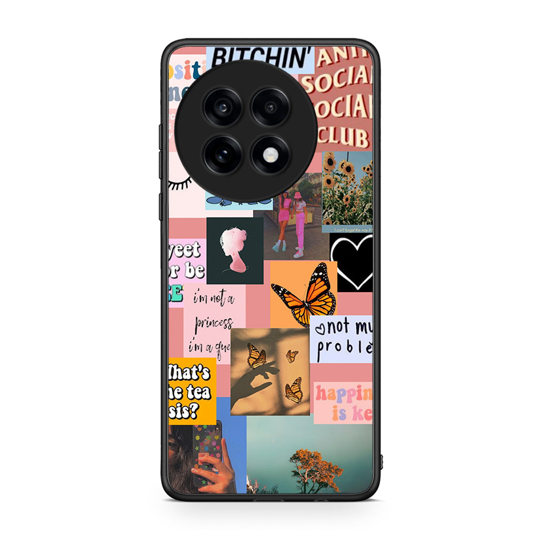 OnePlus 13R Collage Bitchin Θήκη Αγίου Βαλεντίνου από τη Smartfits με σχέδιο στο πίσω μέρος και μαύρο περίβλημα | Smartphone case with colorful back and black bezels by Smartfits