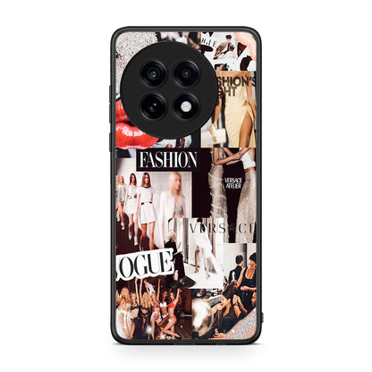 OnePlus 13R Collage Fashion Θήκη Αγίου Βαλεντίνου από τη Smartfits με σχέδιο στο πίσω μέρος και μαύρο περίβλημα | Smartphone case with colorful back and black bezels by Smartfits