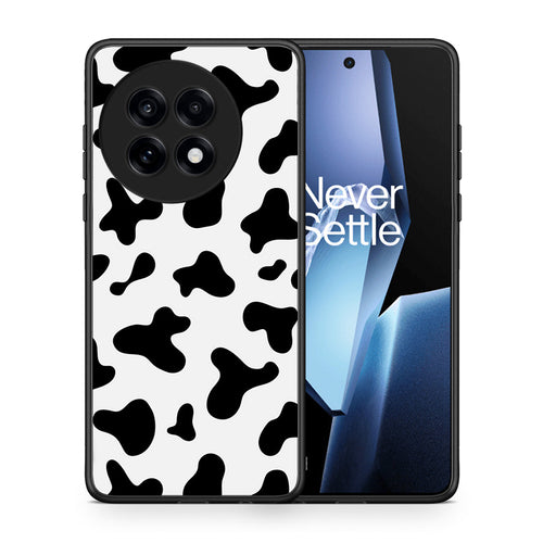 Θήκη OnePlus 13R Cow Print από τη Smartfits με σχέδιο στο πίσω μέρος και μαύρο περίβλημα | OnePlus 13R Cow Print case with colorful back and black bezels