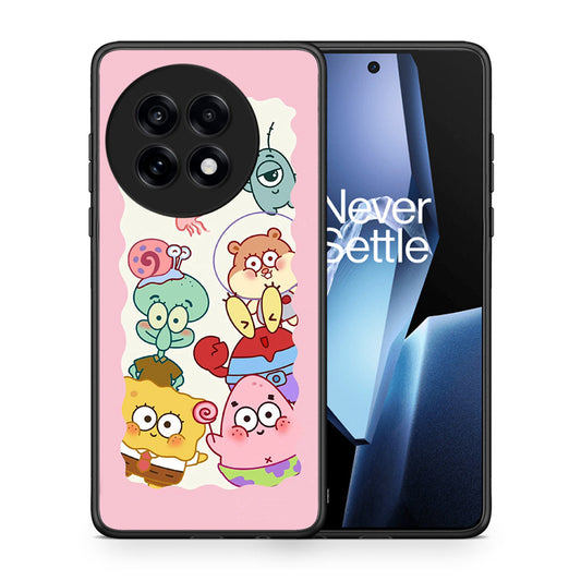 Θήκη OnePlus 13R Cute Companion από τη Smartfits με σχέδιο στο πίσω μέρος και μαύρο περίβλημα | OnePlus 13R Cute Companion case with colorful back and black bezels