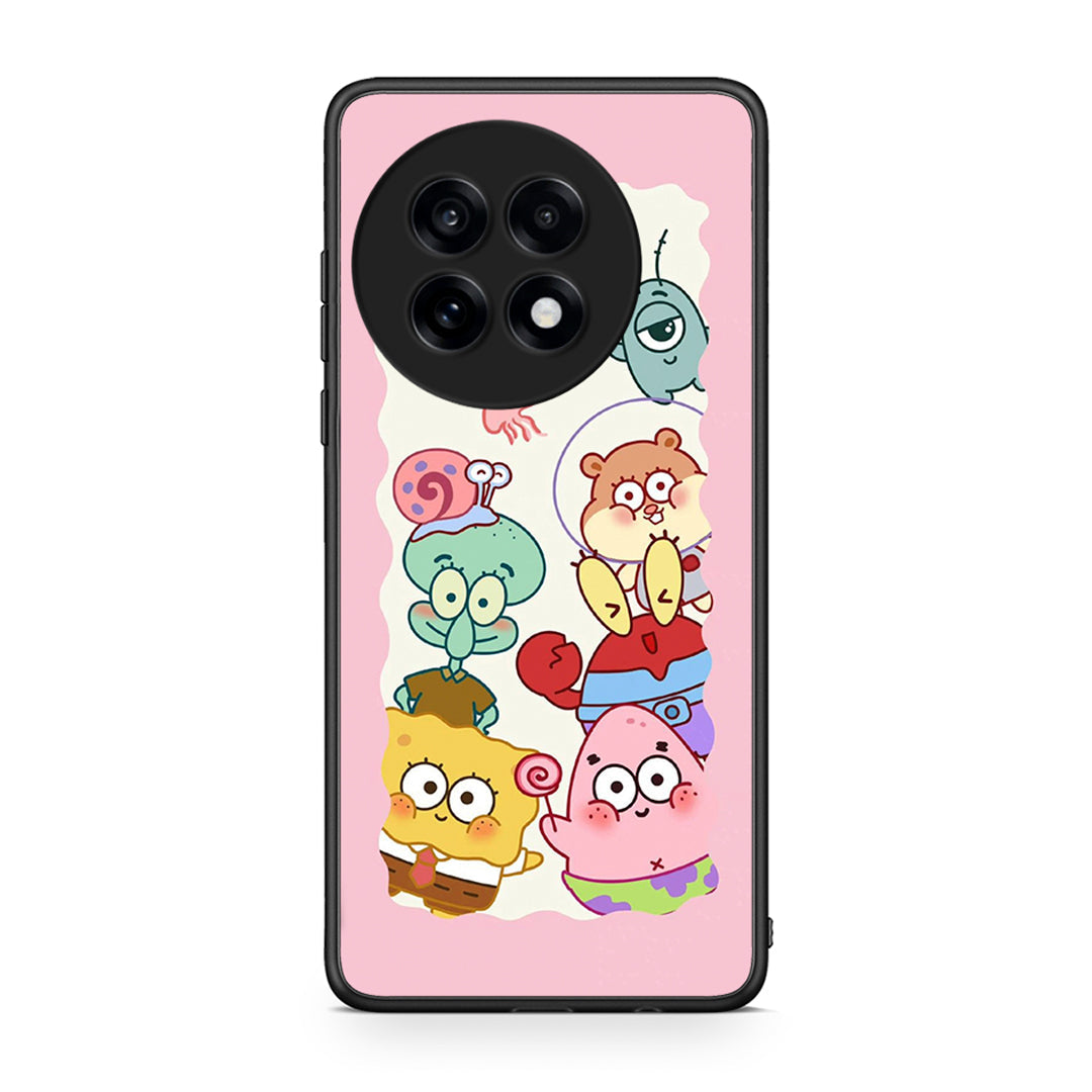 OnePlus 13R Cute Companion θήκη από τη Smartfits με σχέδιο στο πίσω μέρος και μαύρο περίβλημα | Smartphone case with colorful back and black bezels by Smartfits