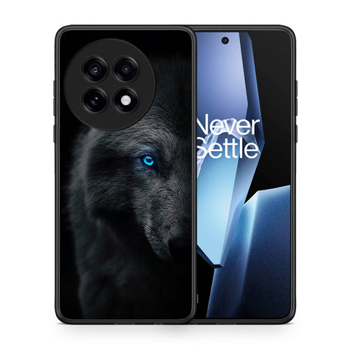 Θήκη OnePlus 13R Dark Wolf από τη Smartfits με σχέδιο στο πίσω μέρος και μαύρο περίβλημα | OnePlus 13R Dark Wolf case with colorful back and black bezels