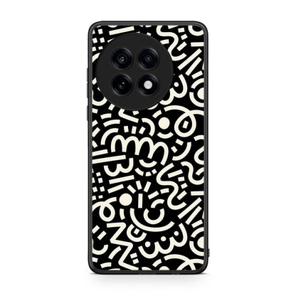 OnePlus 13R Doodle Art Θήκη από τη Smartfits με σχέδιο στο πίσω μέρος και μαύρο περίβλημα | Smartphone case with colorful back and black bezels by Smartfits