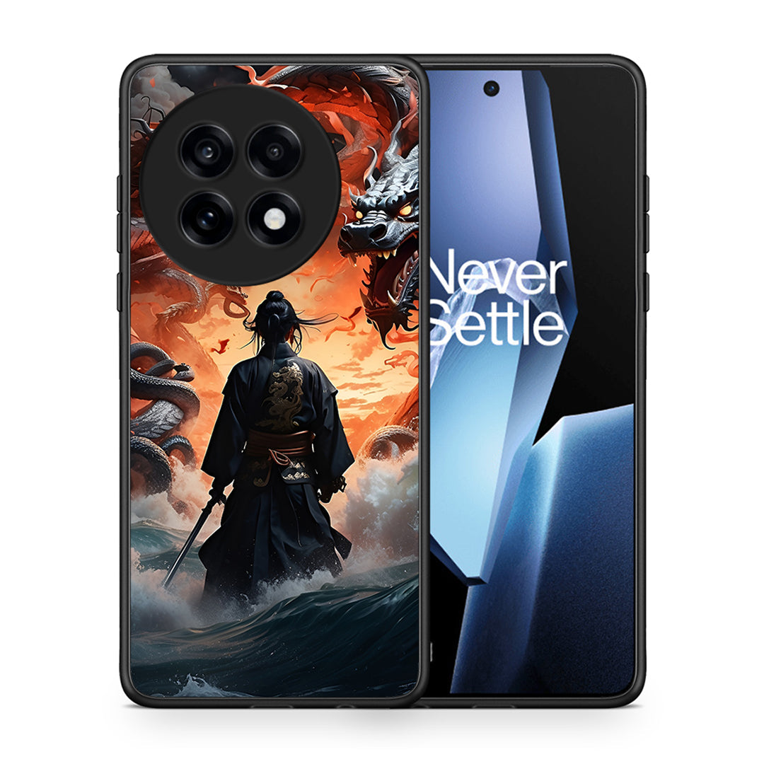 Θήκη OnePlus 13R Dragons Fight από τη Smartfits με σχέδιο στο πίσω μέρος και μαύρο περίβλημα | OnePlus 13R Dragons Fight case with colorful back and black bezels