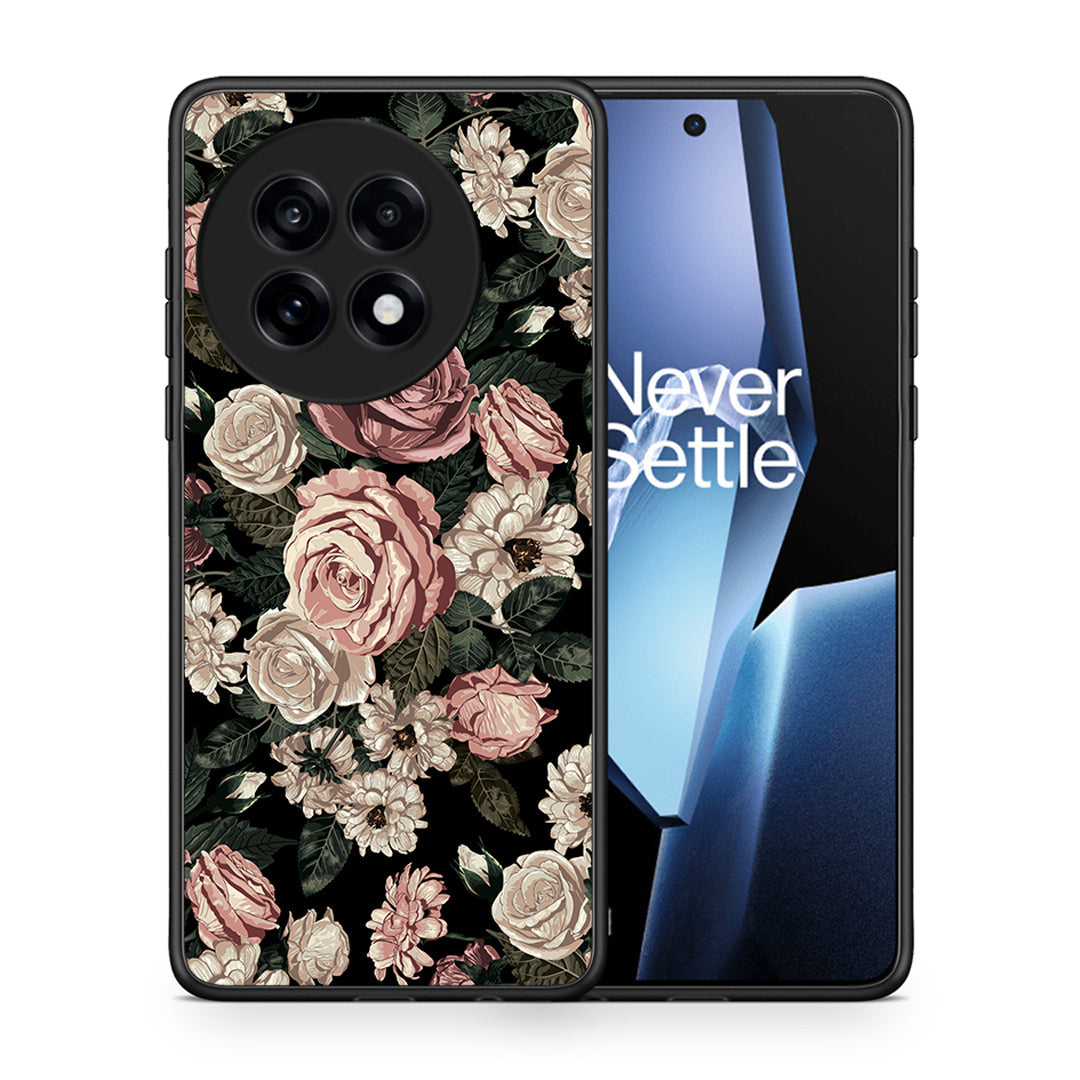 Θήκη OnePlus 13R Wild Roses Flower από τη Smartfits με σχέδιο στο πίσω μέρος και μαύρο περίβλημα | OnePlus 13R Wild Roses Flower case with colorful back and black bezels